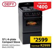 Defy 57Ltr 4 Plate Compact Stove