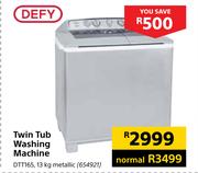 Defy 13Kg Metallic Twin Tub Washing Machine DTT165