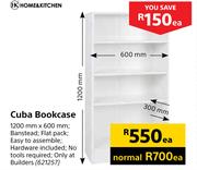 Home & Kitchen Cuba Bookcase-1200mm x 600mm Each
