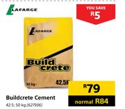 Lafarge Buildcrete Cement 4.5,50Kg
