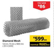 Diamond Mesh-1.8mm, 7.5mmX1800mmX30m