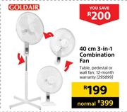 Goldair 40 cm 3-In-1 Combination Fan