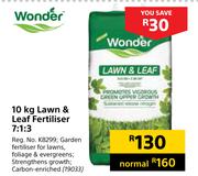 Wonder Lawn & Leaf Fertiliser 7:1:3-10Kg