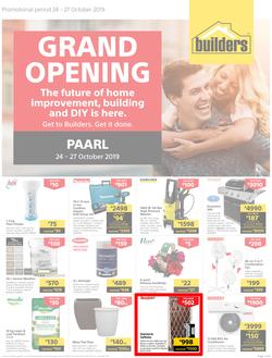 Builders Express Paarl : Grand Opening (24 Oct - 27 Oct 2019), page 1