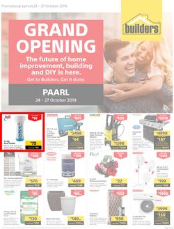Builders Express Paarl : Grand Opening (24 Oct - 27 Oct 2019), page 1