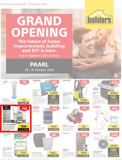 Builders Express Paarl : Grand Opening (24 Oct - 27 Oct 2019), page 1