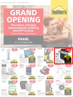 Builders Express Paarl : Grand Opening (24 Oct - 27 Oct 2019), page 1