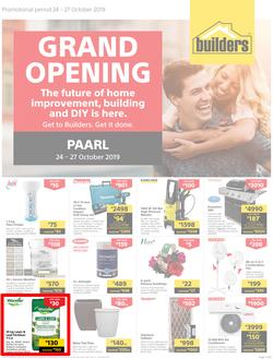 Builders Express Paarl : Grand Opening (24 Oct - 27 Oct 2019), page 1