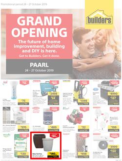 Builders Express Paarl : Grand Opening (24 Oct - 27 Oct 2019), page 1