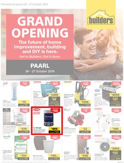 Builders Express Paarl : Grand Opening (24 Oct - 27 Oct 2019), page 1