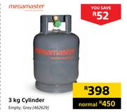 Megamaster 3kg Empty Cylinder In Grey
