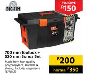 Bigjim 700 mm Toolbox  + 320 mm Bonus Set