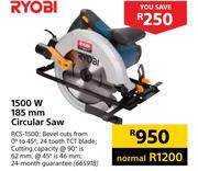Ryobi 1500 W 185mm Circular Saw RCS-1500