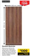 Home&Kitchen Standard Wardrobe 900 x 2100 x 500mm