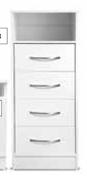 Home&Kitchen White Tallboy 450 x 450 x 1200mm