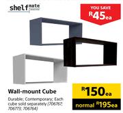Shelfmate Wall Mount Cube-Each
