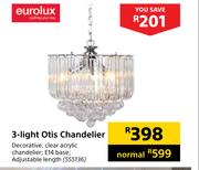 Eurolux 3 Light Otis Chandelier