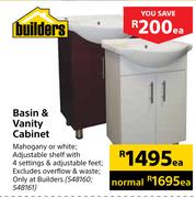 Builders Basin & Vanity Cabinet-Each