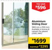 Aluminium Sliding Door 1800 x 2100mm
