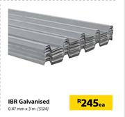 IBR Galvanised-0.47mm x 3m Each