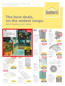 Builders Superstore Inland : The Best Deals On The Widest Range (25 February - 22 March 2020), page 1
