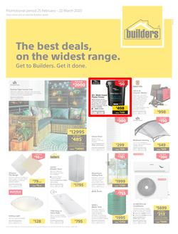 Builders Superstore Inland : The Best Deals On The Widest Range (25 February - 22 March 2020), page 1