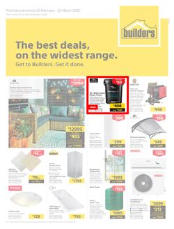 Builders Superstore Inland : The Best Deals On The Widest Range (25 February - 22 March 2020), page 1