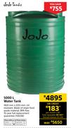 Jojo Tanks 5000l Water Tank-1820mm X 2255mm