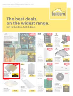 Builders Superstore KwaZulu Natal & East London : The Best Deals On The Widest Range (25 February - 22 March 2020), page 1