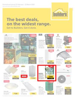 Builders Superstore KwaZulu Natal & East London : The Best Deals On The Widest Range (25 February - 22 March 2020), page 1