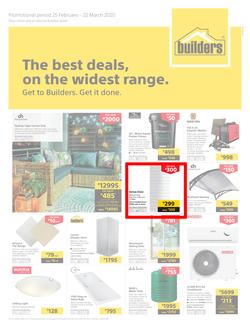 Builders Superstore KwaZulu Natal & East London : The Best Deals On The Widest Range (25 February - 22 March 2020), page 1