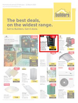 Builders Superstore KwaZulu Natal & East London : The Best Deals On The Widest Range (25 February - 22 March 2020), page 1