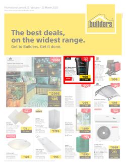 Builders Superstore KwaZulu Natal & East London : The Best Deals On The Widest Range (25 February - 22 March 2020), page 1