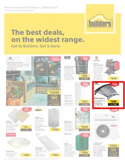 Builders Superstore KwaZulu Natal & East London : The Best Deals On The Widest Range (25 February - 22 March 2020), page 1
