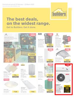 Builders Superstore KwaZulu Natal & East London : The Best Deals On The Widest Range (25 February - 22 March 2020), page 1