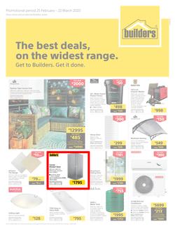 Builders Superstore KwaZulu Natal & East London : The Best Deals On The Widest Range (25 February - 22 March 2020), page 1