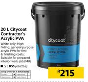 Citycoat 5Ltr Contractors Acrylic Pva