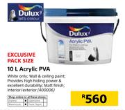 Dulux 10L Acrylic PVA