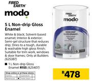 Fired Earth Modo 1Ltr Non Drip Gloss Enamel
