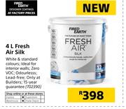 Fired Earth 4Ltr Fresh Air Silk