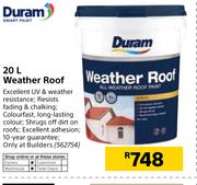 Duram 20Ltr Weather Roof