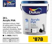 Dulux 20Ltr Acrylic PVA