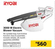 Ryobi 3000W Electric Blower Vacuum