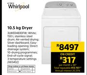 Whirlpool 10.5Kg Dryer 3LWED4830FW
