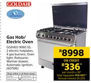 Gold Air Gas Hob/Electric Oven GGEHEO 9060SS