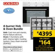 Goldair 4-Burner Hob & Oven Bundle