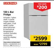 Goldair 130L Bar Fridge