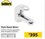 Builders Style Basin Mixer