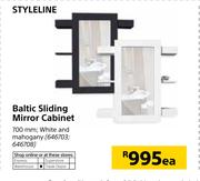 Styline Baltic Sliding Mirror Cabinet 700mm-Each
