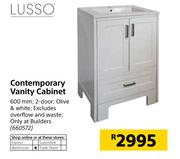 Lusso Contemporary Vanity Cabinet 600mm